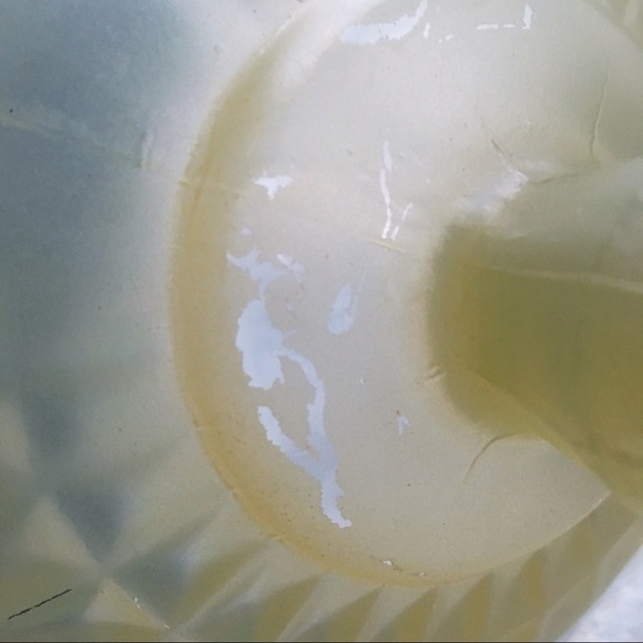 MID CENTURY MOD Golden Frosted Pedestal Candy Dish - Picture 6 of 7